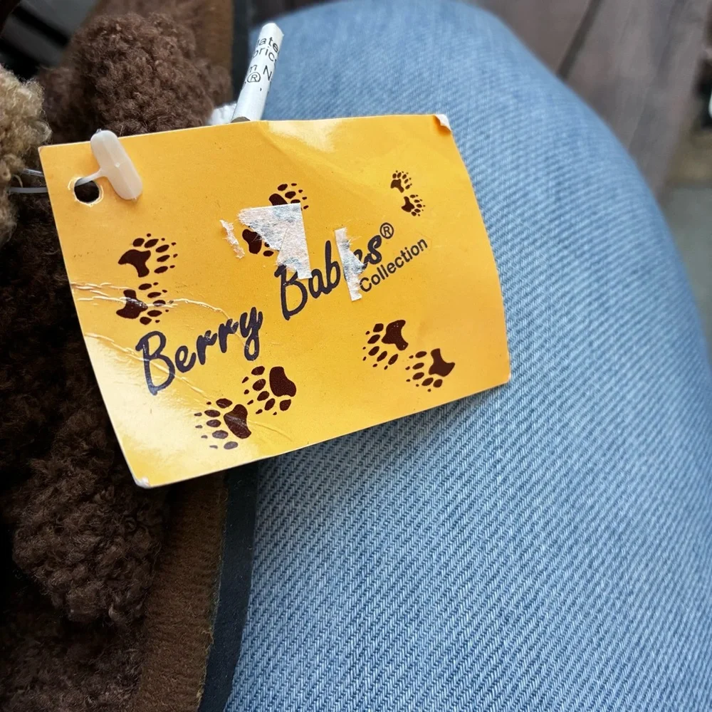 5/$20 Berry Babies Little Kids Brown Moose Animal‎ Plush House Slippers 13/13.5